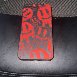 iPhone phone case red and black 