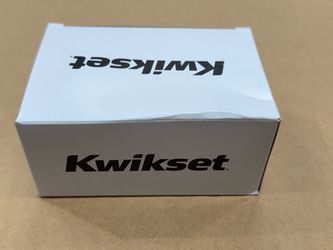 KWIKSET — Matte Black Square Hall/closet Pocket Door Lock