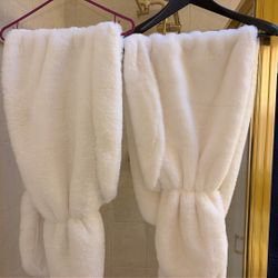 White Faux Shawls