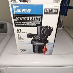 Utility Sink Pump. Everbilt