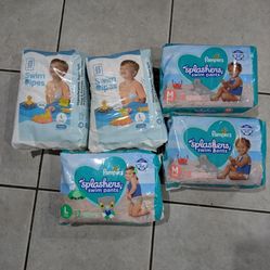 medium and large swim diapers/pants