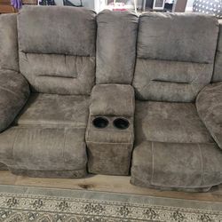 Electric Reclining Sofa & Loveseat Set