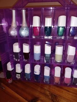 Nail Polish Organizers with Nail Polish included