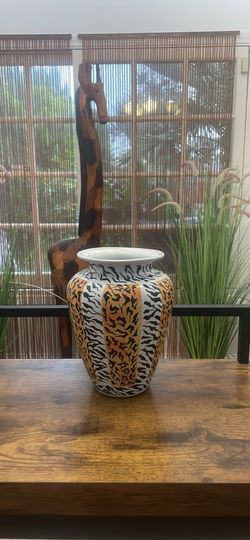 Tiger/Zebra Vase