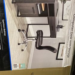 Computer Desk With Storage 