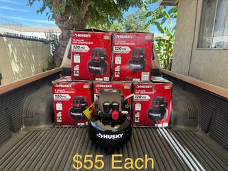 HUSKY 3 Gal. 120 PSI Portable Electric Pancake Air Compressor **$55 Each**