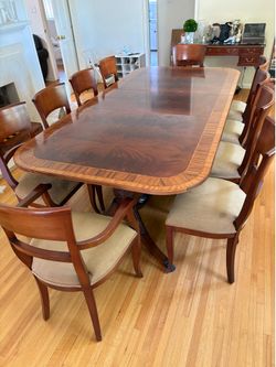 Formal Dining Table with 10 chairs