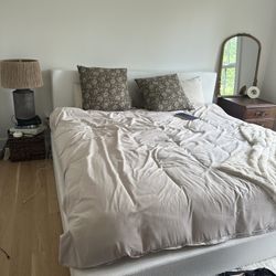 Soft Frame White King Bed