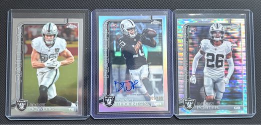 Las Vegas Raiders Topps Chrome Rookie Card Lot