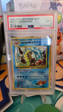PSA 9 Misty's Gyarados Holo Japanese Gym 1998 Pokémon