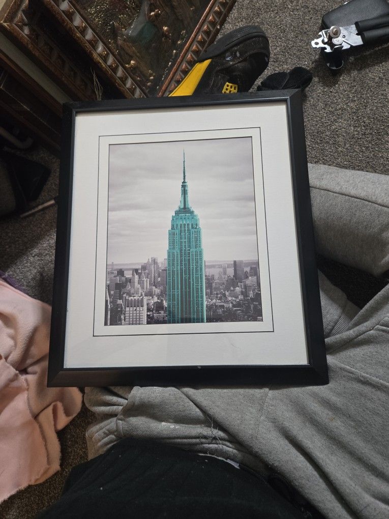 Empire State Building Photo Framed