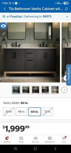 60 inch double vanity