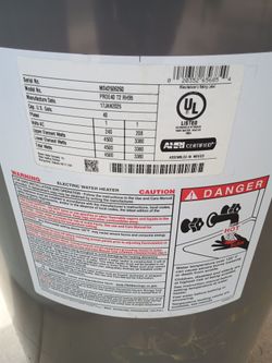 Electric Water Heater.