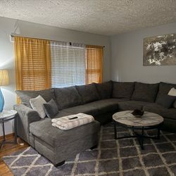 Couch for sale with both tables included‼️