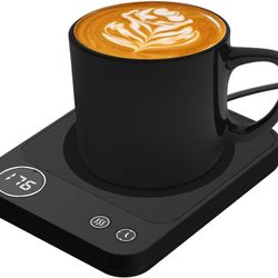 new Mug Warmer, 3-Temperature Coffee Mug Warmer, Coffee Warmer with 2-12H Auto Shut Off, Electric Smart Mug Warmer for Desk Digital Display, Portable 