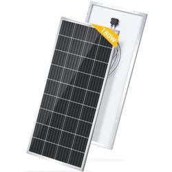 BougeRV 180 Watts Mono Solar Panel, 12 Volts Monocrystalline Solar Cell Charger High Efficiency Module for RV Marine Boat Off Grid 180W