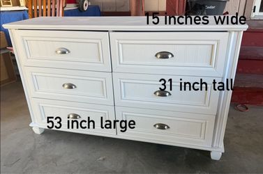 Used , white dresser