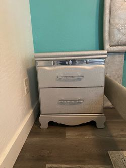 Bed frame and nightstand