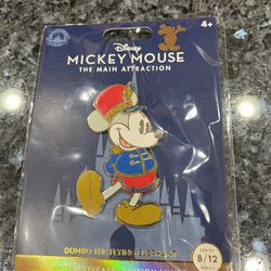 Disney World 50th Anniversary Mickey Dumbo The Flying Elephant Main Attraction Pin.  Brand New In Original Packaging 
