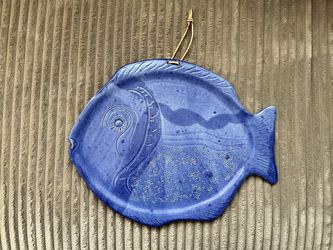 Hand Made And Painted Fish Wall Hanging