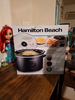 HAMILTON BEACH PROGRAMANLE SLOW COOKER 5 Q. NEW NEVER OPEN