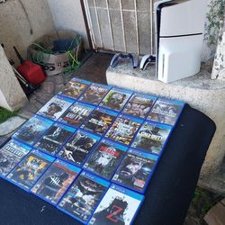 $800! Firm All 20 Great Games. 2 Controllers & New 2024 PS5 Slim 1TB. Trade All for $1000 item & more.  Cash & trade or $800! Cash trade value is $120
