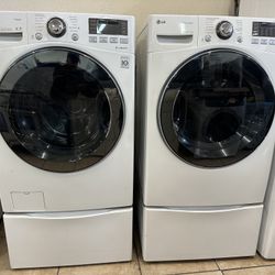 LG Washer & Electric Dryer Set – Excellent Condition – 90 Day Warranty – Delivery