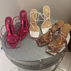 Tie Up Heels 5.5  Worn Once