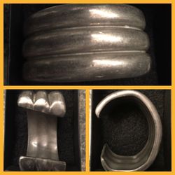 Pewter Bangle Bracelet