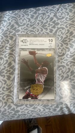 Michael Jordan graded 10  2009-10 upper deck Mj legacy collection Gold #56