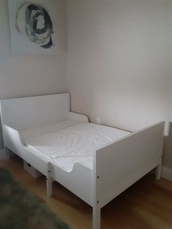 Toddler Bed With Mattress White 