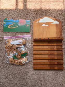 LL Bean Wooden Calendar