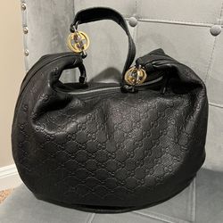 Gucci Hobo Bag With Gold And Silver Hardware 