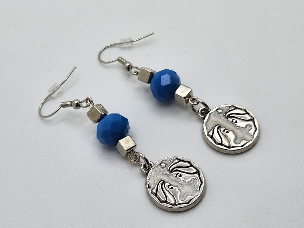 Silver Gemini Earrings 