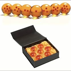 New Collectible Medium Crystal Glass 7 Stars Balls - 7 Pcs with Gift Box (43 MM in Diameter)