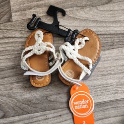 Wonder Nation Criss-Cross Braided Sandals