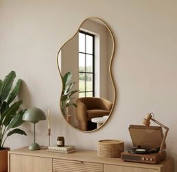 Modern Gold Mirror - 24” by 40”