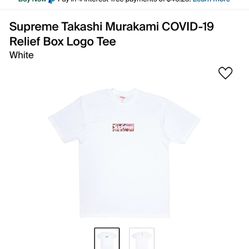 Supreme Murakami Covid-19 Relief Box Logo Tee