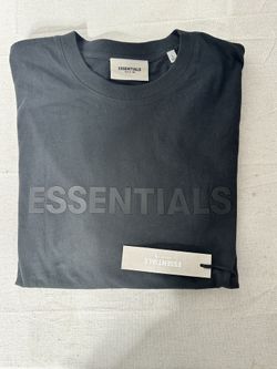Fear of God Essentials Tee Shirt (SS22) Stretch Black Limo Size L