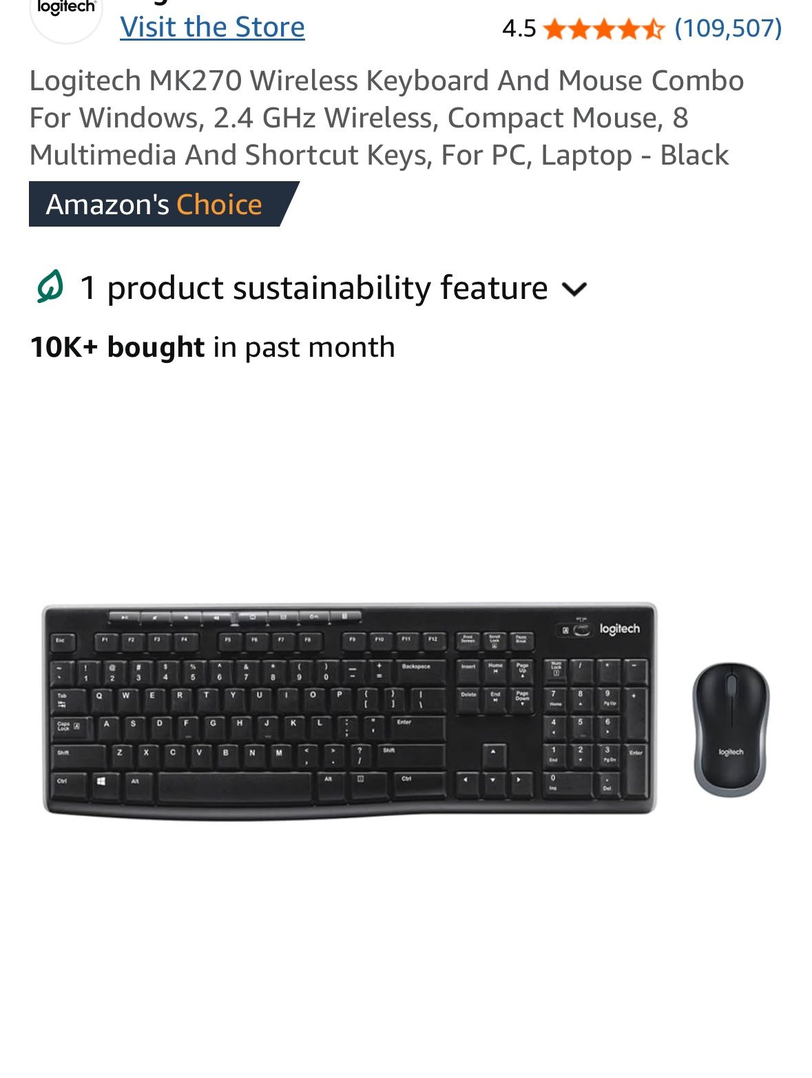 Wireless Keyboard With Mouse