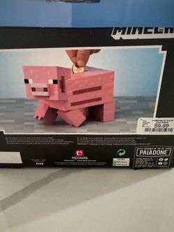 Brand new minecraft pig piggy bank