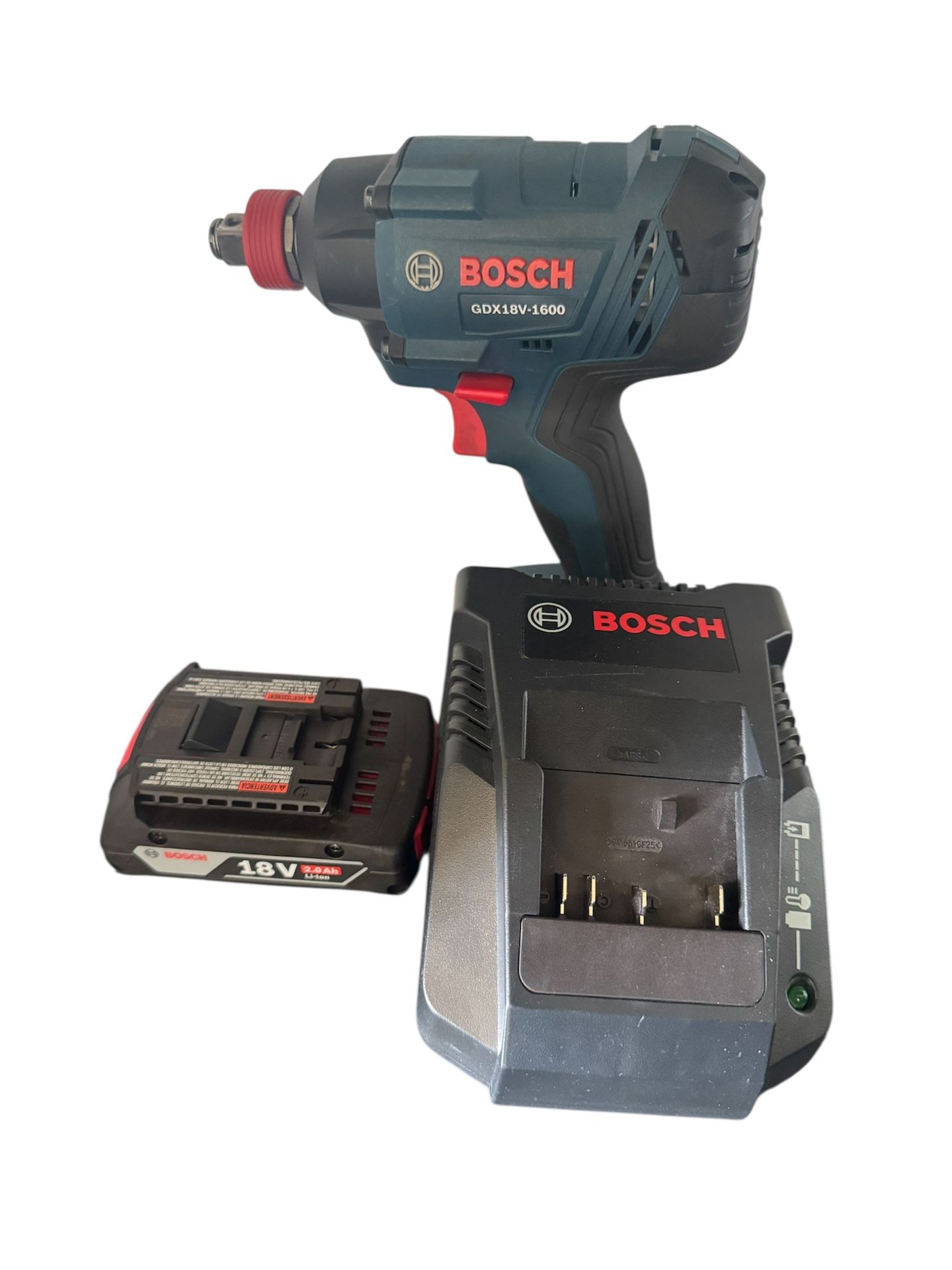 Bosch GDX18V-1800 18V Brushless Impact Driver, 2.0AH Battery, And Charger