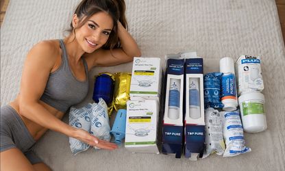 All 15 units for $49 _ New Refrigerator Water Filters + Water Jugs + Sink Faucet Filters Bundle