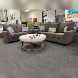Living Room 2 Pc Sofa And Loveseat Set