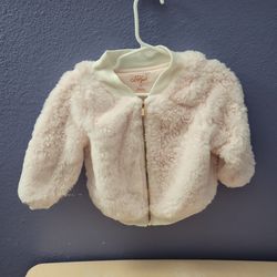 Cat & Jack Baby Pink Fuzzy Jacket 18M