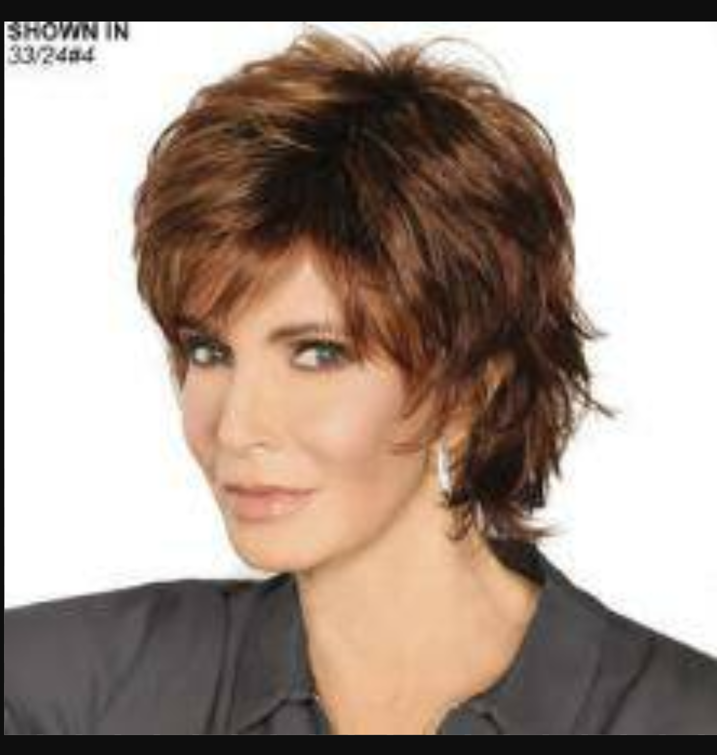 PAULA YOUNG CALLA WIG BY JACLYN SMITH SHORT MEDIUM BROWN BRUNETTE