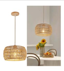 Woven chandelier pendant lighting