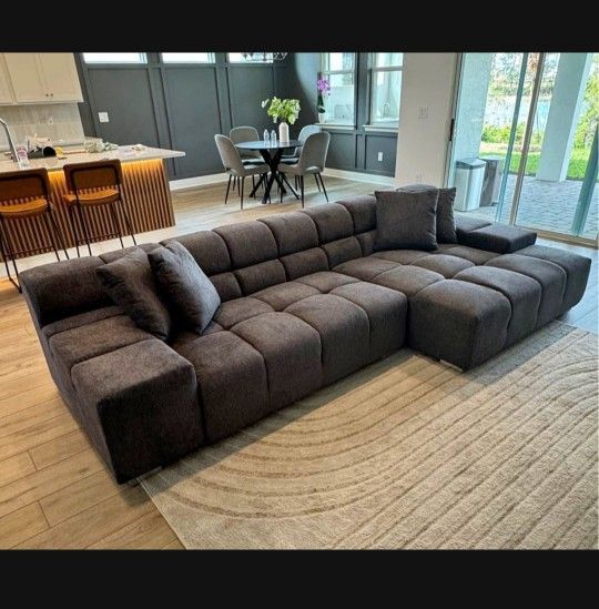 Sectional Sofa Modern Gris Seccional Nueva Financiamiento