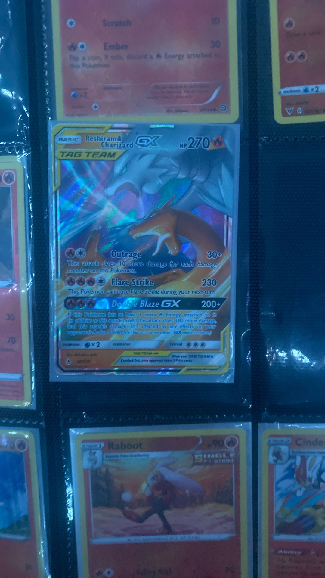 charizard and reshiram 20/214