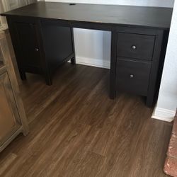 Black-Brown IKEA Desk